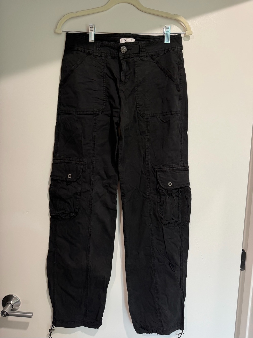 Garage Black Men's Cargo Pants with Utility Pockets